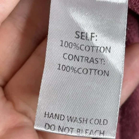 EASEL | Mauve Off The Shoulder Leopard Print Long Sleeve Sweatshirt | Size L - Picture 8 of 11